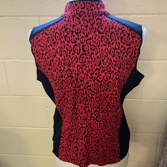 Ruby Rd. Favorites Red Leopard print vest - Picture 4 of 7